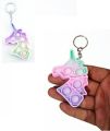 Colorful Key chain Funny Bubble Pops Fidget Toy Fidget Toys Keychains Anti-stress Adult Kids Keychain Toys Car Decoration Player. 