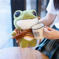 29cm cute plush animals stuffed soft frog to y wear sweater kids to ys birthday Christmas gift for girls boys. 