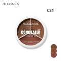 3 Colors Concealer Palette Eyeshadow Base Palette Matte Contour Concealer With Brush Covering For Dark Circles Concealer Cream. 