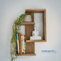 Wooden Shelf / Solid Wood Hanging Shelf/ Modern Wall Hanging Rack Nadun Wood. 