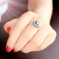 2023 Europe's latest original New Luxury ring ring Crystal From Austrian ring For Women Fashion Jewelry Rings. 