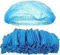Disposable Hair Net Caps Hair 100 Pack Disposable Head Cover Light Blue Color. 