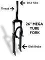 Bicycle fork mtb suspension disk brake accessories. 