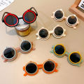 Lovely Children's Flip Sunglasses Cartoon Children Sun Glasses Fashion Round Boys Girls UV-Protection Shades Eyewear UV400. 