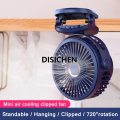 DISICHEN mini fan Mini 10000mAh Chargeable Clipped Fan 360° Rotation 4-speed Wind USB Desktop Bargain price Ventilator Silent Air Conditioner for Bedroom OfficeFashion Jewellery. 