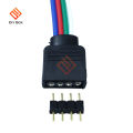 5pcs Male Female 4pin Led Strip Cable Connector Adapter Wire Rgb Rgbw Lamp Tape Rgb Rgbw Controller Connection. 