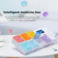 Smart 7-Day Pill Organizer Timing Reminder Medicine Storage Weekly Drug Box. 