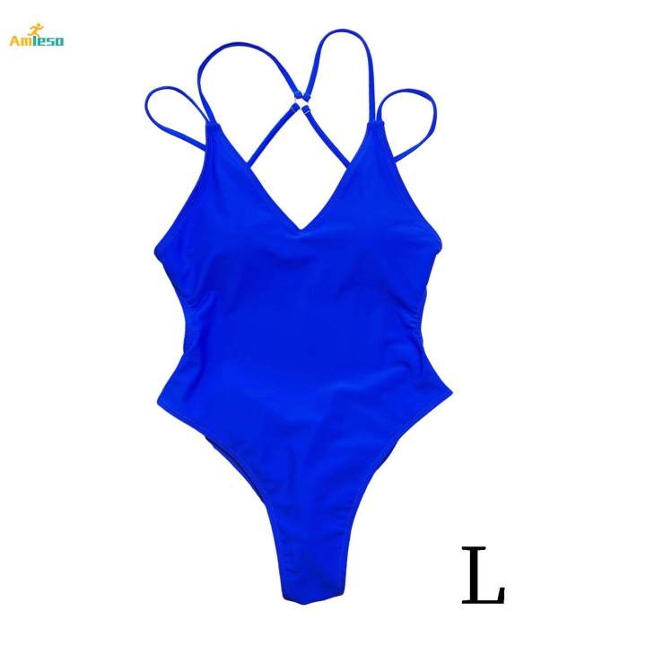 Monokinis%20Bathing%20Suit%20Halter%20Summer%20Vacation%20Beach%20Women%20Swimsuits%20L%20-%20Image%208