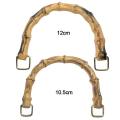 【BestGO】 DIY With Buckle Detachable Gift Box Handle Handbag Band Handle Shoulder Bag Strap Bamboo Purse Handles Bamboo Bag Handles. 