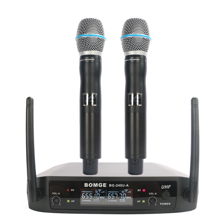 BOMGE%20UFH%20Wireless%20Microphone,Metal%20Dual%20Professional%20UHF%20Cordless%20Handheld%20Microphone%20System%20for%20Home%20Karaoke,%20Meeting,%20Party,%20%20DJ,%20Wedding,%20KTV%20-%20Image%209