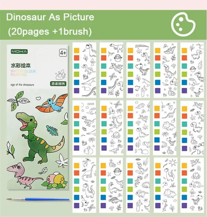 Portable%20Paint%20With%20Water%20Children%20Gouache%20Graffiti%20Picture%20Book%20Cartoon%20Watercolor%20Painting%20Activity%20Books%20Set%20Kids%20Drawing%20Toy%20-%20Image%208