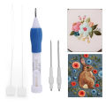 1/3Set New Punch Needle Russian Embroidery Cross Stitch Tools Punch Carpet Needle Tools DIY Knitting Crafts embroidery Needle Sewing. 