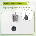 AED6-4 Pieces Combination Lock 3 Digit Outdoor Waterproof Padlock For School Gym Locker, Sports Locker, Fence, Toolbox, Gate. 