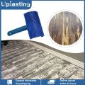 painting tools Rubber Wood Grain Paint Roller DIY Graining Painting Tool Wood Grain Pattern Wall Rollers Brush With Handle Home Paint Scrapers. 