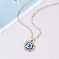 1PC Turkish Evil Eyes Pendant Necklace For Womens Jewelry Gold Necklaces SEVICH. 