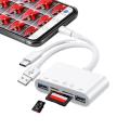 OTG USB Camera Multimemory Adapter For Lightning To Micro SD TF Card Reader Kit For Iphone Ipad For Apple Macbook Laptop Xiaomi. 