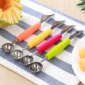 Multi Function Fruit Carving Knife Watermelon Ice Cream Dig Ball Scoop Spoon Kitchen DIY Tools. 