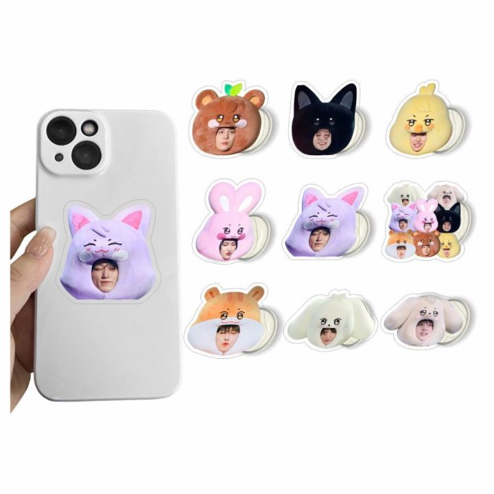KPOP%20A-TEEZ%20Cartoon%20Figures%20Acrylic%20Phone%20Stand%20Cute%20Bear%20Cat%20Rabbit%20Folding%20Bracket%20Retractable%20Mobile%20Phone%20Holder%20Fans%20Gifts%20-%20Image%202