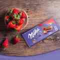 Milka Strawberry chocolate Bar 100g Germany 🇩🇪. 