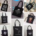 black tote bag. 