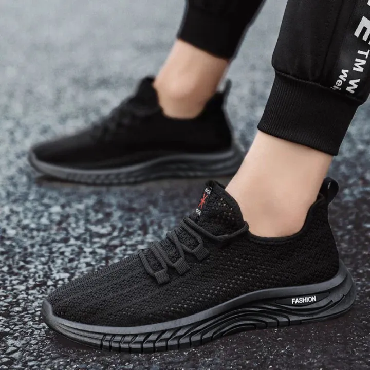 Summer%20Breathable%20Fly%20Mesh%20Men's%20Soft%20Bottom%20Wild%20Men's%20Casual%20Sports%20Shoes%20Lightweight%20Non-Slip%20Black%20Sneakers%20-%20Image%203