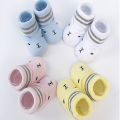 Yfashion 2pair Baby Socks Cotton Breathable Anti-slip Baby Socks ift box for newborn socks. 