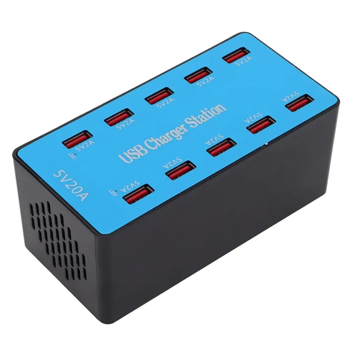 New arrival- A5B 100W 10 Ports USB Smart Charging Station with ...