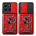 Quiberk for Honor X8b Phone Case Slide Camera Cover Magnetic Kickstand Hard Shockproof Armor Back Casing. 