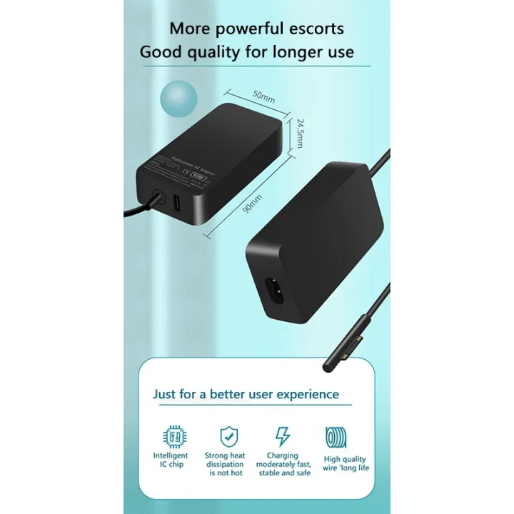 65W%2015V/4a%20Power%20Adapter%20Magnetic%202.3M%20Laptop%20Charger%20for%20Surface%20BOOK%202/3,Surface%20Laptop%203,Surface%20PRo%20X/7/6(US%20Plug)%20-%20Image%206