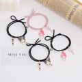 2pcs Cute Cartoon Magnet Couples Distance Matching Bracelets / Mutual Attraction Friendship Braided Rope Bracelet / Charm Couple Bracelets / Gifts Jewellery Accessories for Women Men Boyfriend Girlfriend Best Friends. 