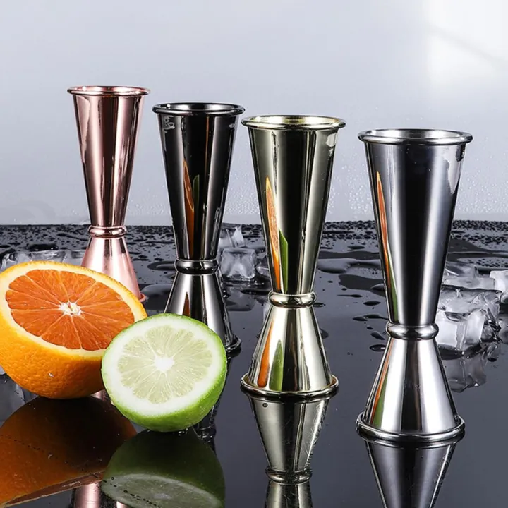 1oz 2oz Double Spirit Bartender Measure Cup Dual Design Japanese Jigger ...