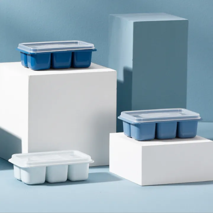 1%20Pc%20Ice%20Cube%20Tray%20With%20Lid%20Square%20Shape%20Cubes%20Mould%20Mold%20Maker%20Storage%20Container%20Drinks%20Beverage%20Fridge%20Tool%20-%20Image%202