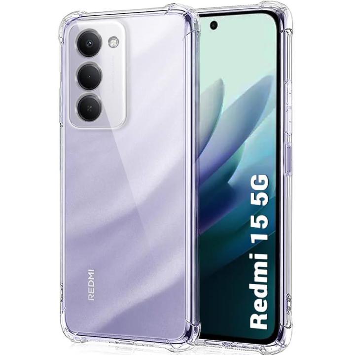 CAMMY%20Redmi%2015C%20Shockproof%20Clear%20Case%20-%20Transparent%20Protective%20Xiaomi%20Back%20Cover%20with%20Bumper%20Protection,%20Anti-Yellowing,%20Slim%20Fit%20Silicone%20Soft%20TPU%20Case%20For%20Girls%20Boys%20Cute%20New%20-%20Image%209