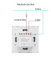 Smart Switch Alexa RF433 No Neutral Tuya Control Works With Google 1/2/3 Gang Smart Life Home Light WiFi Touch Switches. 