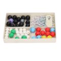 Organic Inorganic Chemistry Learning Tool Molecular Structure Model Kit Firm Intuitive Safe for Laboratory for Student Teacher. 