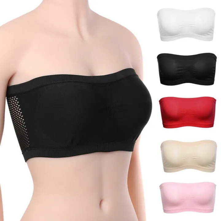 Women%20Tube%20Strapless%20Bra%20Chest%20Wrap%20Bandeau%20Seamless%20Breathable%20Comfortable%20Underwear%20Tops%20-%20Image%202