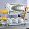 2 Layer Dish Drainer Rack. 
