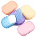 【WEJA】20PCS Portable Disposable Soap Paper Travel Soap Paper Washing Hand Bath Clean Scented Slice Sheets Mini Paper Soap Dropshipping. 
