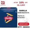 Barilla Penne Rigate N 73- 1 KG. 