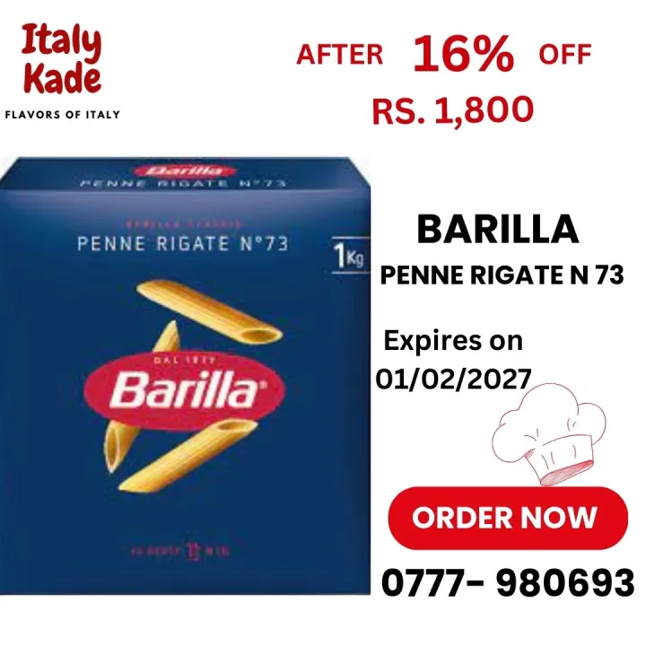 Barilla Penne Rigate N 73- 1 KG