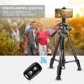 UBeesize 60-inch Camera Tripod, 5kg/11lb Load TR60 Load Portable Lightweight Aluminum Travel Tripod with Carry Bag & Bluetooth Remote, for DSLR SLR Cameras Compatible with iPhone & Android Phone. 