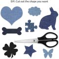 30 Pieces Iron on Fabric Patches Denim Jean Repair Patches Clothing Repair Patch Kit for Jacket Jean Clothes,5 Colour. 
