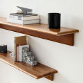 Mr Wood- 3Ft Stylish Solid Wood Floating Shelf/ Waterproof Wooden Shelf for Bathroom/ Bedside Shelf/ Kitchen Accessories Shelf/ Modern Shelves for Living Room. 