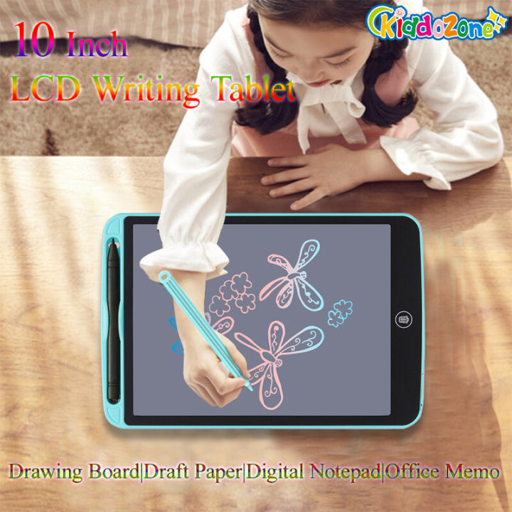 KiddoZone Kids Drawing Toys 10 Inch Color Handwriting LCD Writing Pad ...