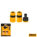 INGCO 3 Pcs Hose Quick Connector Set. 