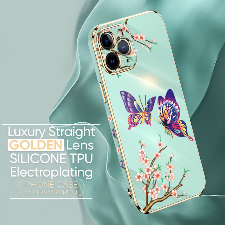 Jizetin%20(Free%20Lanyard)%20OPPO%20A53%202020%20/%20A33%202020%20Back%20Cover%20Peach%20Blossom%20and%20Butterfly%20Luxury%206D%20Plating%20Case%20Side%20Pattern%20Soft%20Silicone%20Square%20Mobile%20Phone%20Cases%20-%20Image%204