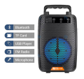 Wireless Portable Speaker with Bluetooth, Mic Input, FM Radio, TF Memory Card Reader and USB Pen Drive. 