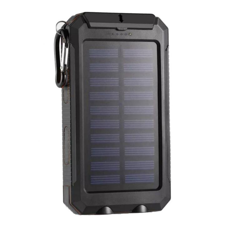 Solar Power Bank Case DIY Box Dual USB Kit SOS Light Flashing Light ...