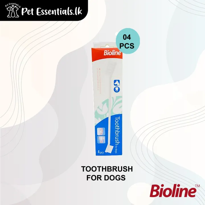 Bioline Toothbrush For Dogs 4pcs
