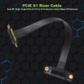 PCIE X1 Riser Cable Dual 90 Degree Right Angle PCIe 3.0 X1 to X1 Extension Cable 8Gbps PCI Express 1X Riser Card 20cm. 